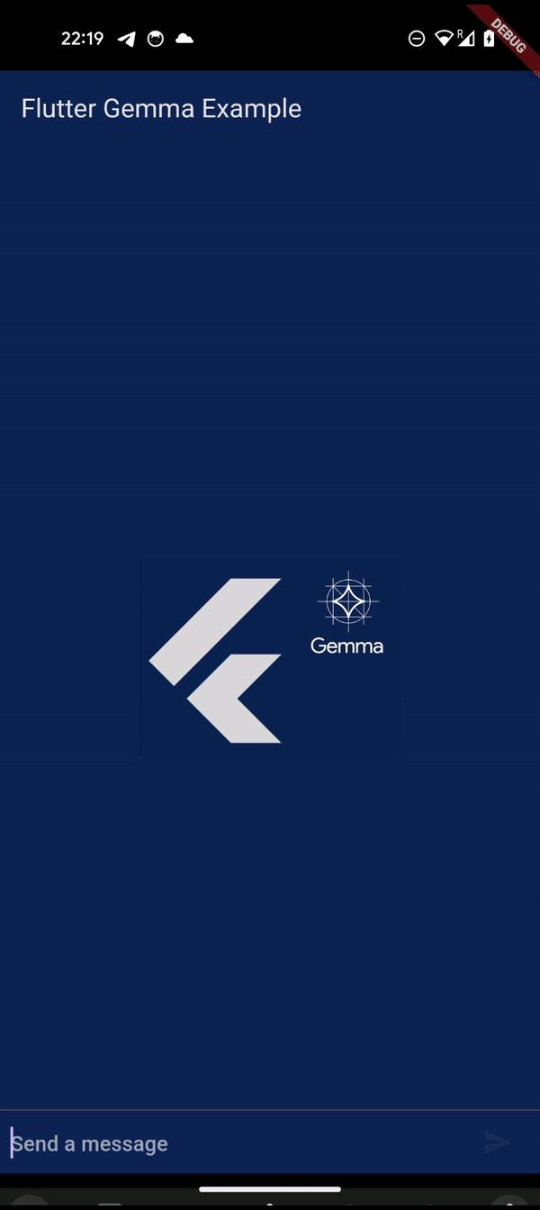 flutter_edge_ai demo running on a device